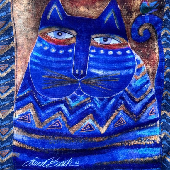 Authentic Laurel Burch tote bag with zip close and pockets - Picture 2 of 6